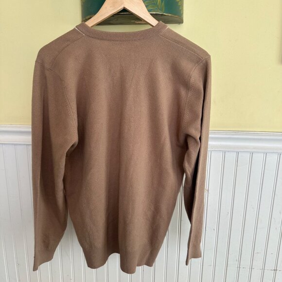 Jaeger 100% Lambswool Cardigan With Geometric Pattern Size 38 Made In Great Brit - Picture 2 of 6